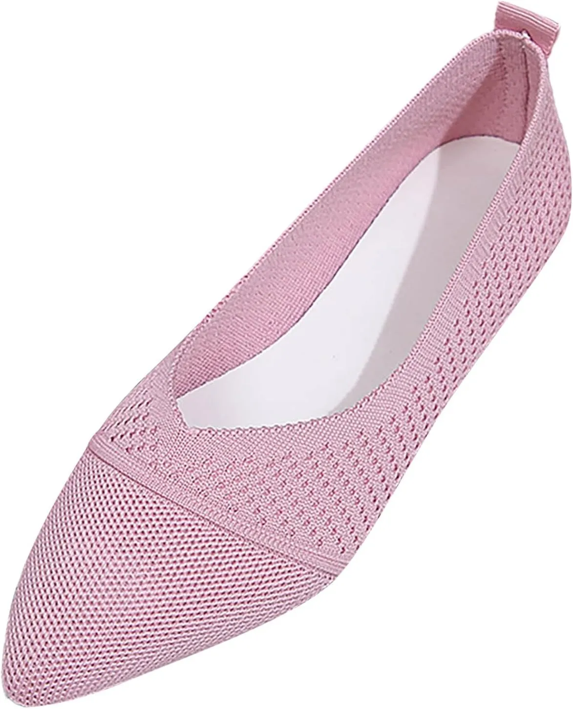 Women's Temperament Pointed Toe Loafers Soft Flat Soled Non Slip Flats Pointed Toe Breathable Driving Shoes