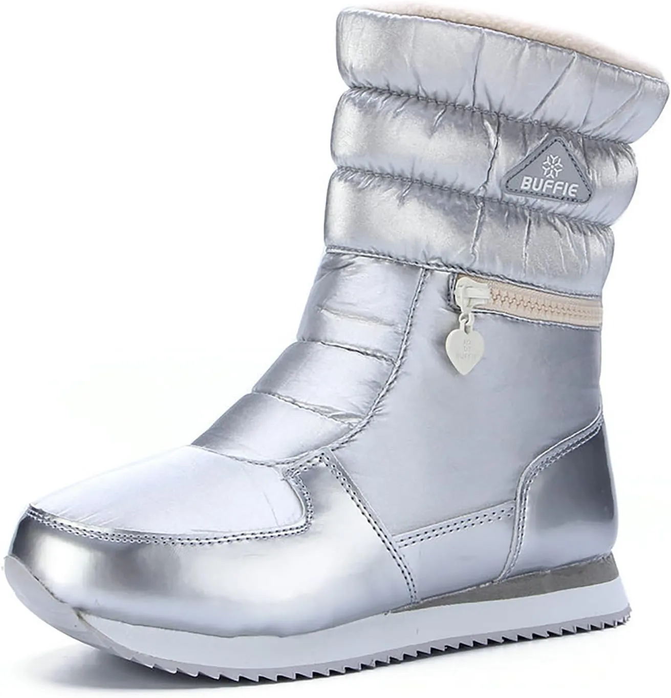 Women's Waterproof Winter Snow Boots Lightweight Warm Faux Fur Lined Mid-Calf Booties Lightweight Warm WaterProof Thermal