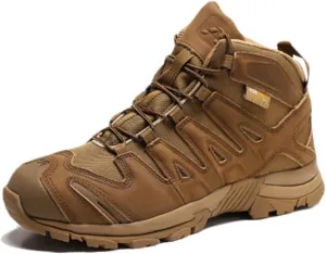 Wygwlg Mens Military Army Jungle Combat Boots Adult Durable Low Rise Hiking Boots Mountain Boots Camping Cadet Biker Boots