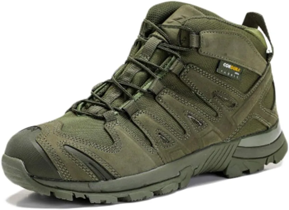 Wygwlg Mens Military Army Jungle Combat Boots Adult Durable Low Rise Hiking Boots Mountain Boots Camping Cadet Biker Boots