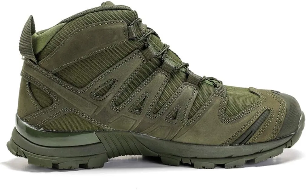 Wygwlg Mens Military Army Jungle Combat Boots Adult Durable Low Rise Hiking Boots Mountain Boots Camping Cadet Biker Boots