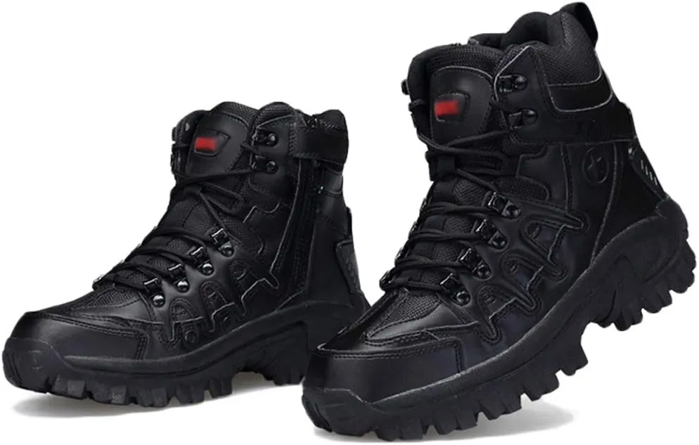 Wygwlg Mens Special Forces Boot Lightweight Military Combat Boots Low Rise Hiking Boots Durable Protection Boots