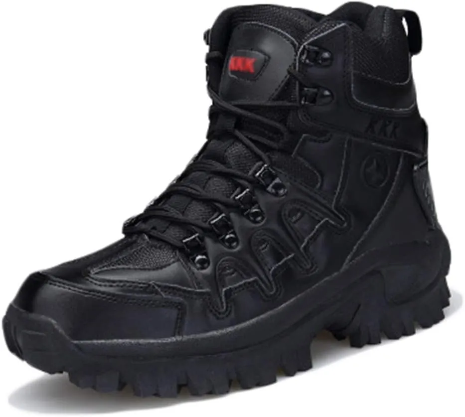 Wygwlg Mens Special Forces Boot Lightweight Military Combat Boots Low Rise Hiking Boots Durable Protection Boots