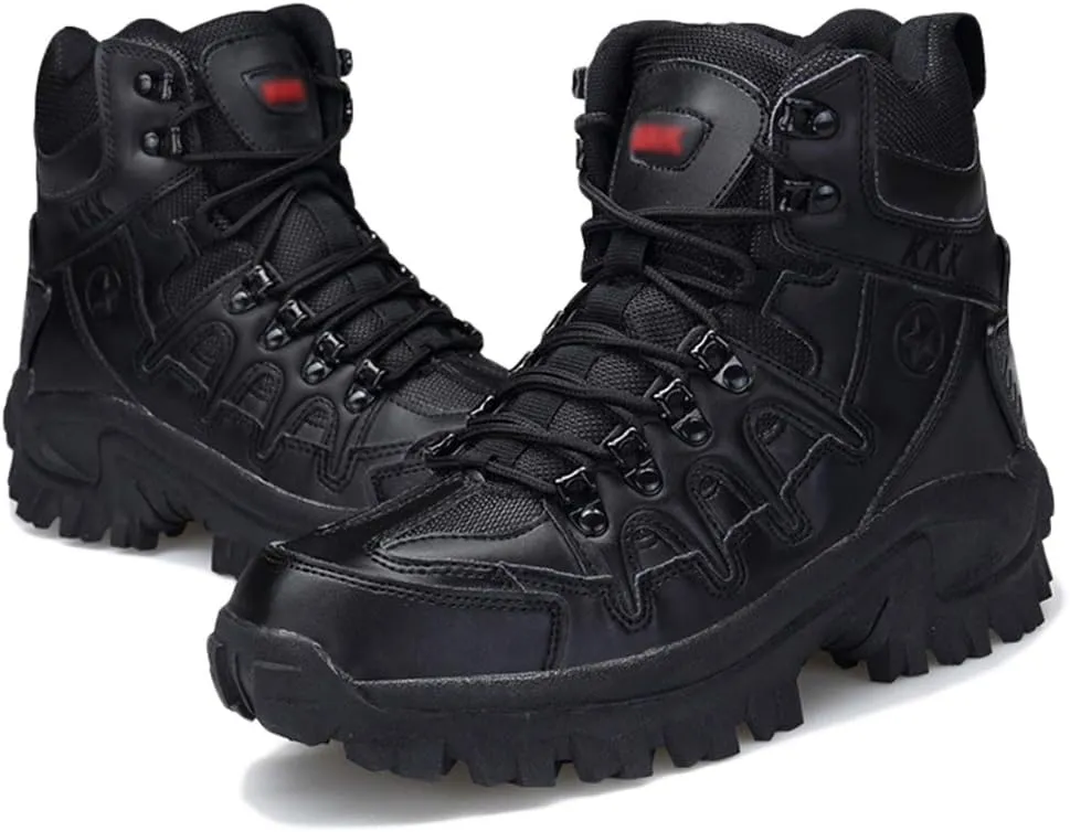Wygwlg Mens Special Forces Boot Lightweight Military Combat Boots Low Rise Hiking Boots Durable Protection Boots
