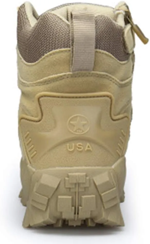 Wygwlg Mens Special Forces Boot Lightweight Military Combat Boots Low Rise Hiking Boots Durable Protection Boots
